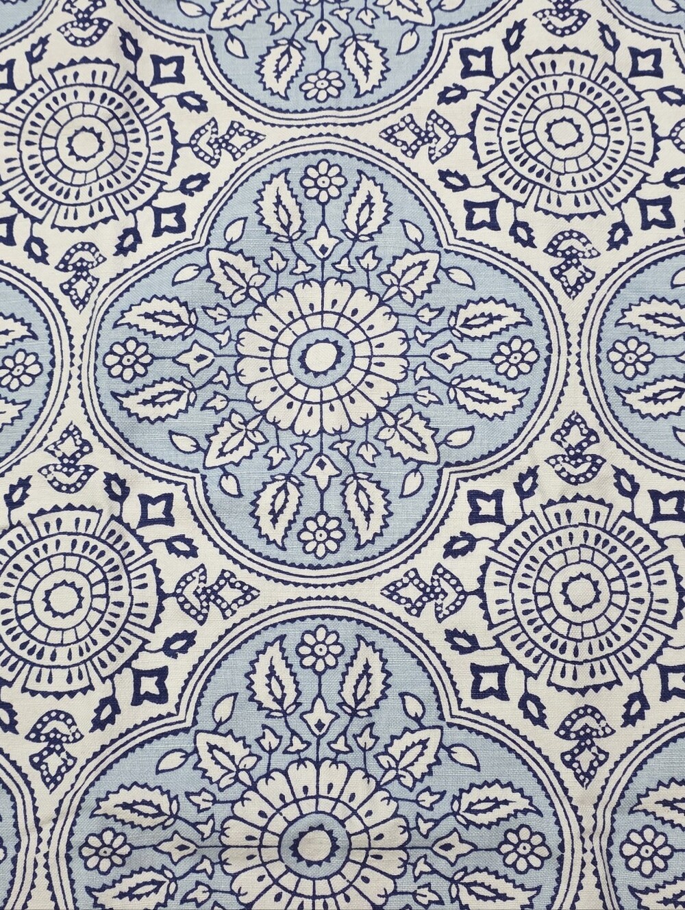 John Robshaw Madura Lapis Pillow Cover Blue White Coastal Moroccan Mediterranean